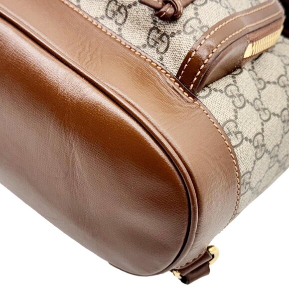Gucci Interlocking G Supreme Canvas Backpack Brown 674147 - Picture 7 of 12